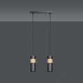 Lampa wisząca nowoczesna AKARI 2 BLACK