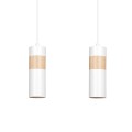 Lampa wisząca nowoczesna AKARI 2 WHITE