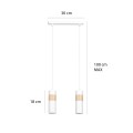 Lampa wisząca nowoczesna AKARI 2 WHITE
