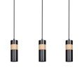 Lampa wisząca nowoczesna AKARI 3 BLACK