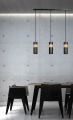 Lampa wisząca nowoczesna AKARI 3 BLACK