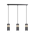 Lampa wisząca nowoczesna AKARI 3 BLACK