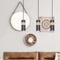 Lampa wisząca nowoczesna AKARI 3 BLACK
