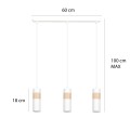 Lampa wisząca nowoczesna AKARI 3 WHITE