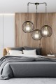 Lampa wisząca loftowa ALBIO 3 BLACK