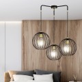 Lampa wisząca loftowa ALBIO 3 BLACK
