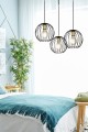 Lampa wisząca loftowa ALBIO 3 BLACK