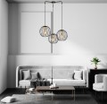 Lampa wisząca loftowa ALBIO 3 BLACK