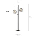Lampa podłogowa ALBIO LP2 BLACK