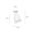 Lampa sufitowa ATLAS 1 WHITE