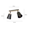 Lampa sufitowa ATLAS 2 BLACK