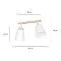 Lampa sufitowa ATLAS 2 WHITE