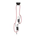 Lampa wisząca dekoracyjna BOBI 2 BLACK