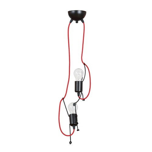 Lampa wisząca dekoracyjna BOBI 2 BLACK