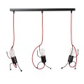 Lampa wisząca dekoracyjna BOBI 3 BLACK