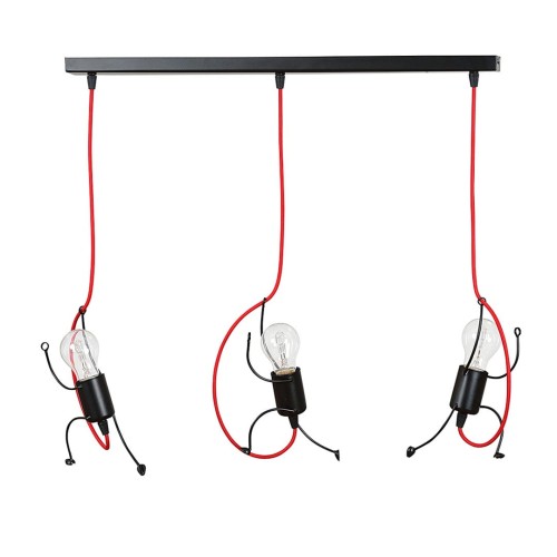 Lampa wisząca dekoracyjna BOBI 3 BLACK