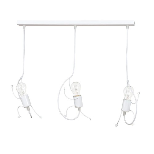 Lampa wisząca dekoracyjna BOBI 3 WHITE