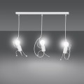 Lampa wisząca dekoracyjna BOBI 3 WHITE