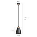Lampa wisząca nowoczesna BOLERO 1 BLACK