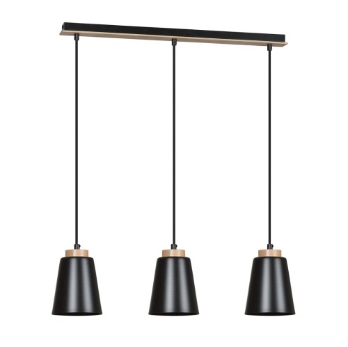 Lampa wisząca nowoczesna BOLERO 3 BLACK