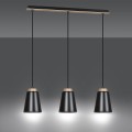 Lampa wisząca nowoczesna BOLERO 3 BLACK