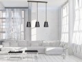Lampa wisząca nowoczesna BOLERO 3 BLACK