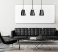 Lampa wisząca nowoczesna BOLERO 3 BLACK