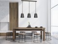 Lampa wisząca nowoczesna BOLERO 3 BLACK