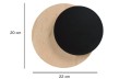 Kinkiet CIRCLE 1B BLACK