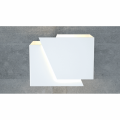 Kinkiet metalowy FROST WHITE