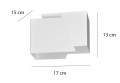 Kinkiet metalowy FROST WHITE