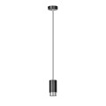 Lampa wisząca FUMIKO 1 BLACK/CHROME
