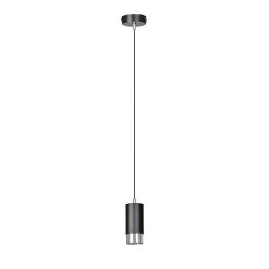 Lampa wisząca FUMIKO 1 BLACK/CHROME