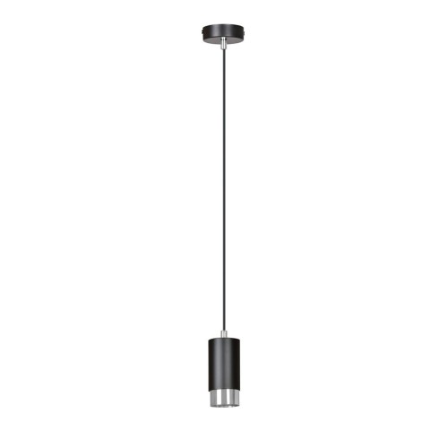 Lampa wisząca FUMIKO 1 BLACK/CHROME
