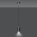 Lampa wisząca FUMIKO 1 BLACK/CHROME