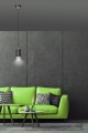 Lampa wisząca FUMIKO 1 BLACK/CHROME