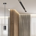 Lampa wisząca FUMIKO 1 BLACK/CHROME