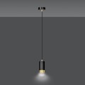 Lampa wisząca FUMIKO 1 BLACK/GOLD