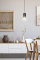 Lampa wisząca FUMIKO 1 BLACK/GOLD