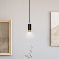 Lampa wisząca FUMIKO 1 BLACK/GOLD