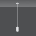 Lampa wisząca FUMIKO 1 WHITE/CHROME