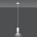 Lampa wisząca FUMIKO 1 WHITE/CHROME