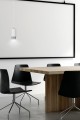 Lampa wisząca FUMIKO 1 WHITE/CHROME