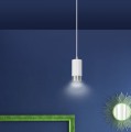 Lampa wisząca FUMIKO 1 WHITE/CHROME