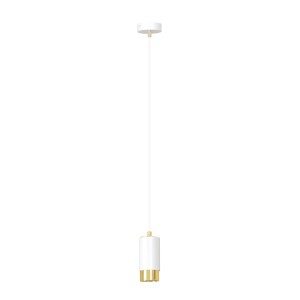 Lampa wisząca FUMIKO 1 WHITE/GOLD