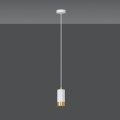Lampa wisząca FUMIKO 1 WHITE/GOLD