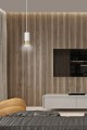 Lampa wisząca FUMIKO 1 WHITE/GOLD