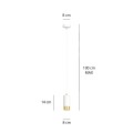 Lampa wisząca FUMIKO 1 WHITE/GOLD