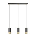 Lampa wisząca FUMIKO 3 BLACK/GOLD