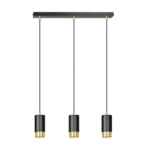 Lampa wisząca FUMIKO 3 BLACK/GOLD